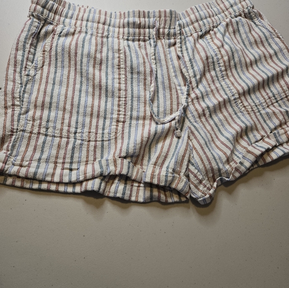 Striped Shorts, Cream/Orange/Blue/Green XL - Picture 4 of 6